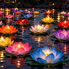 Плавающие фонарики «Лотос»