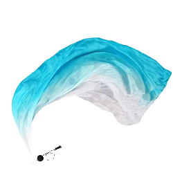 Платок-вуаль для танца с шариком 2,2м х 80 см, синий+голубой+белый