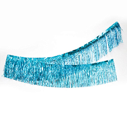 Занавес Дождик бахрома 30 см х 3 м, металлик голубой