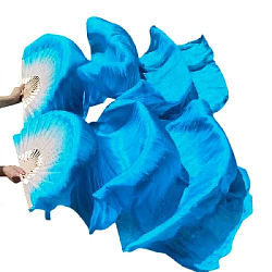 Веер-вейл для танцев 2 шт 57см х 1,2м №3, синий