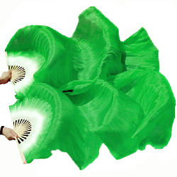 Веер-вейл для танцев 2 шт 57см х 1,2м №3, зеленый